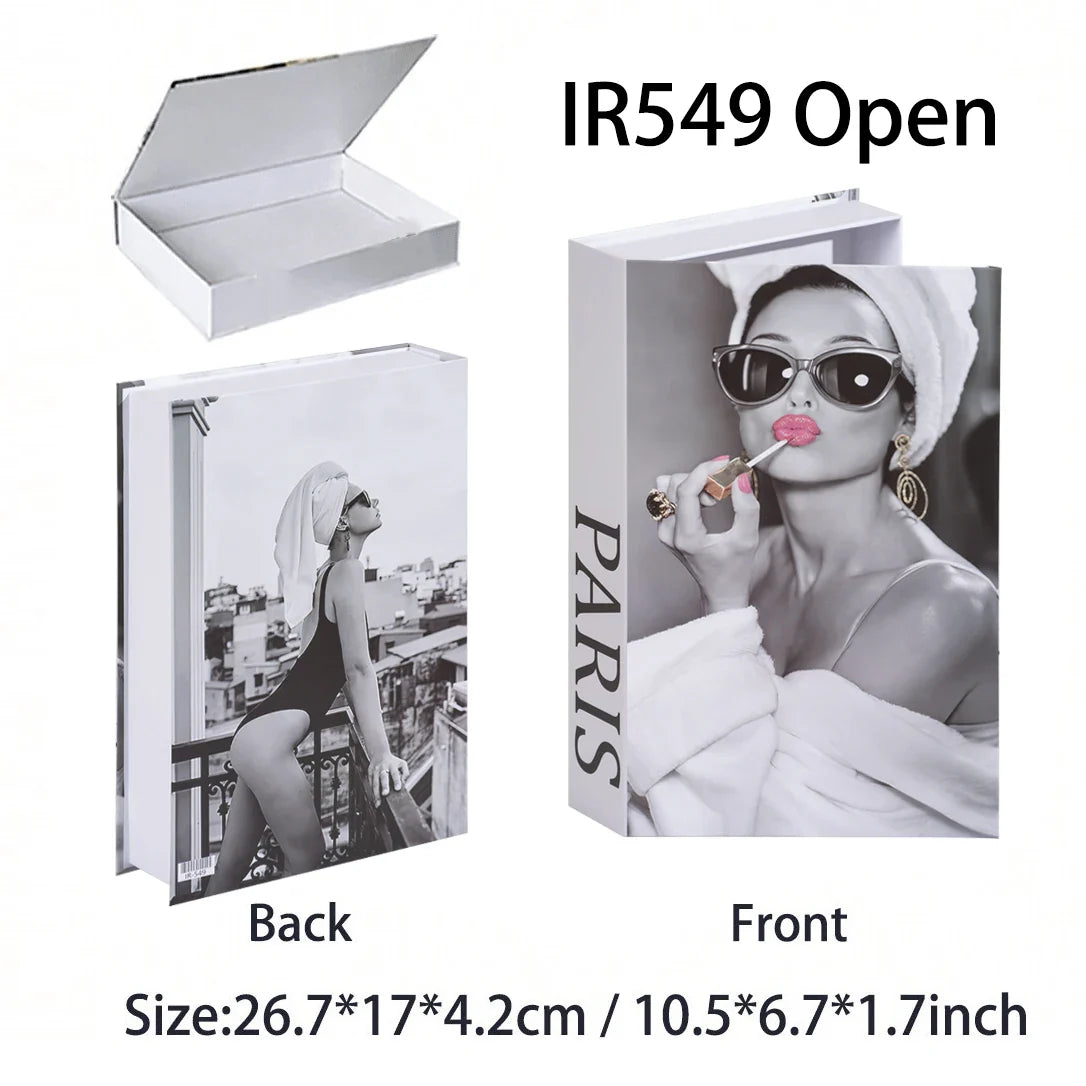 Luxury Fake Books Home Decoration Accessories for Living Room Fashion Fake Book Storage Box Simple Nordic Coffee Table Books