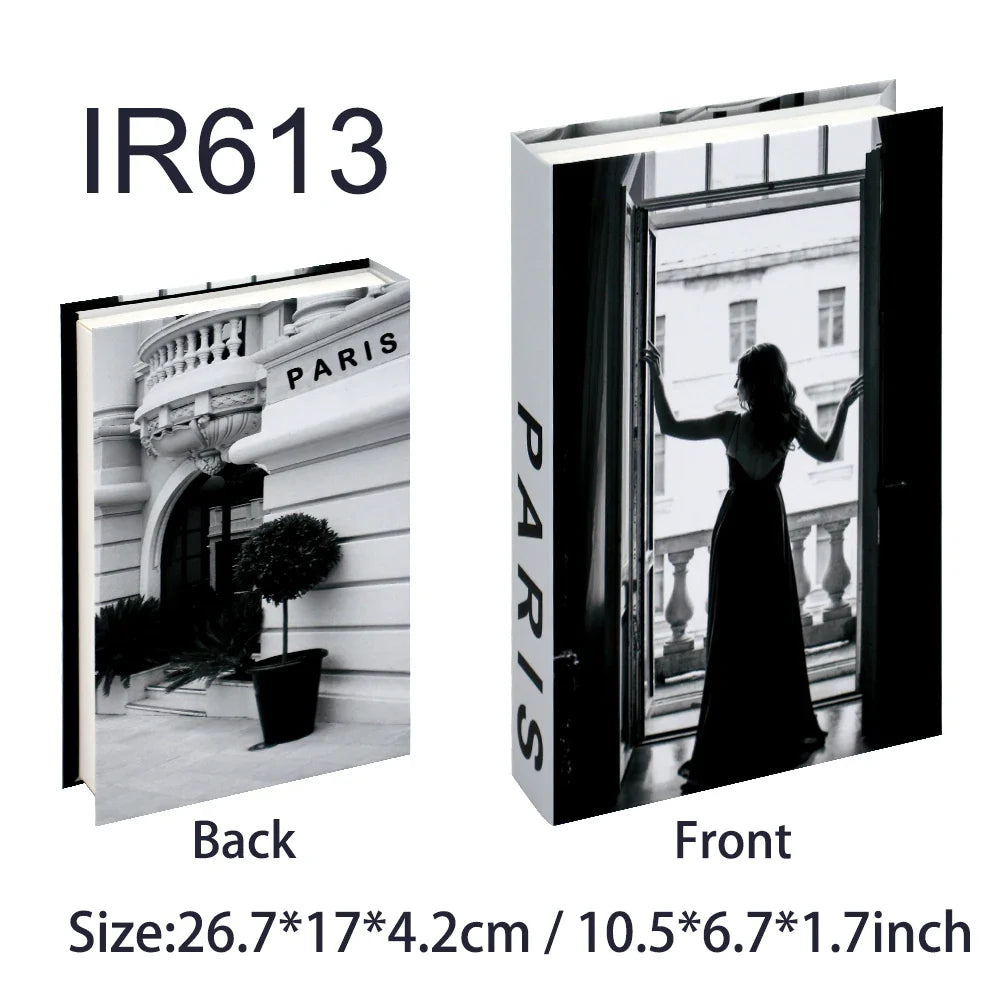 Luxury Fake Books Home Decoration Accessories for Living Room Fashion Fake Book Storage Box Simple Nordic Coffee Table Books